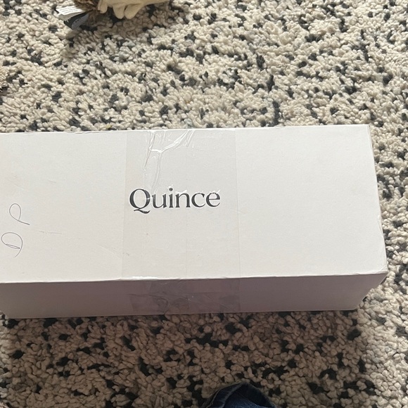 Quince Black Italian Leather Pointed Bow Flats - Picture 3 of 4